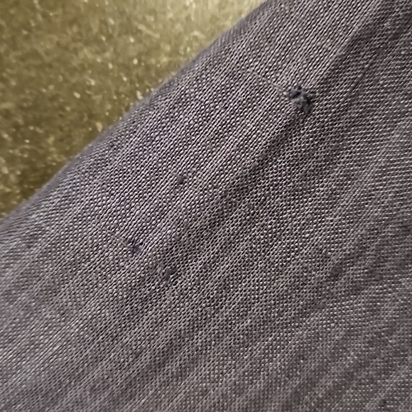 💕FRESH LAUNDRY💕 100% Linen Cropped Wide Leg Jumpsuit Blue Large *Flawed* NWOT - Picture 10 of 16